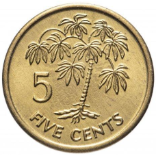 Seychelles Сейшельские О Сейшелы -  5 Cents 2007 UNC