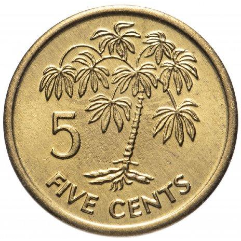 Seychelles Сейшельские О Сейшелы - 5 Cents 2007 UNC Seychelles Сейшельские О Сейшелы - 5 Cents 2007 UNC