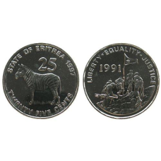 Eritrea Еритрея 25 Cents 1997 UNC