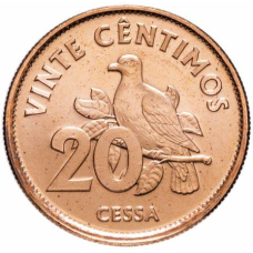 S. Tome e Principe Сан-Томе та Принсипі 20 Centavos 2017 UNC