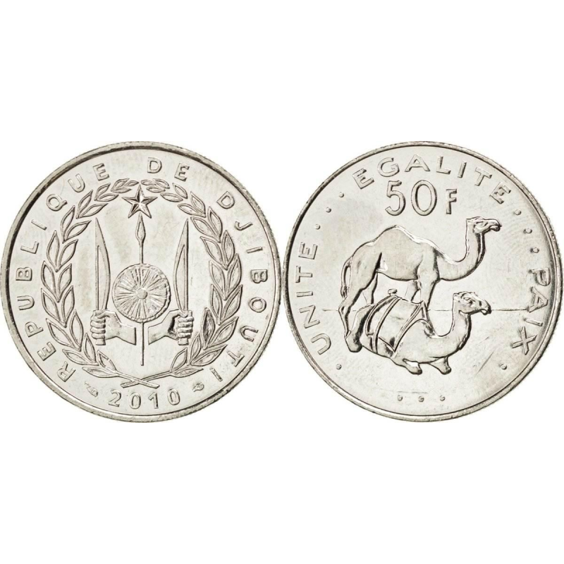 Djibouti Джибути 50 Francs 2010 UNC