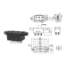 Перемикач Daier SS-22N03, 6pin, 5A 250VAC