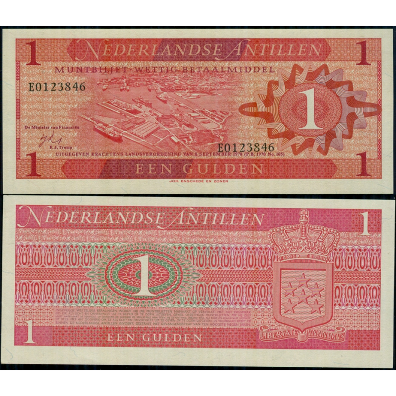Netherlands Antilles Нідерландські Антіли - 2 12 Gulden 1970 UNC Netherlands Antilles Нідерландські Антіли - 2 12 Gulden 1970 UNC