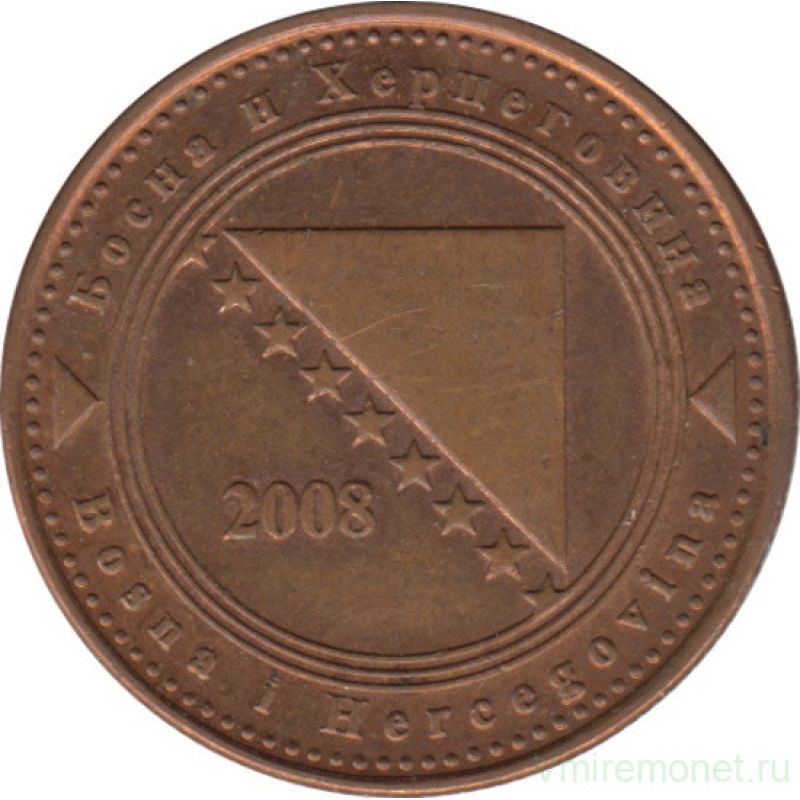 Босния и Герцеговина 20 фенингов 2008 год Босния и Герцеговина 20 фенингов 2008 год