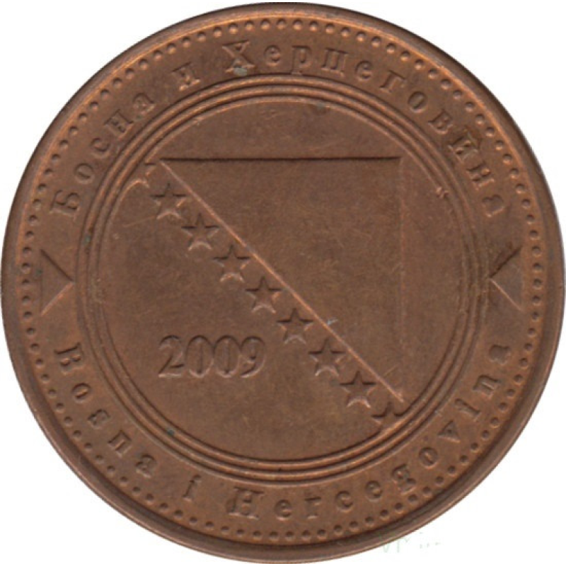 Боснію і Герцеговина 20 фенінгів 2009 рік Боснію і Герцеговина 20 фенінгів 2009 рік