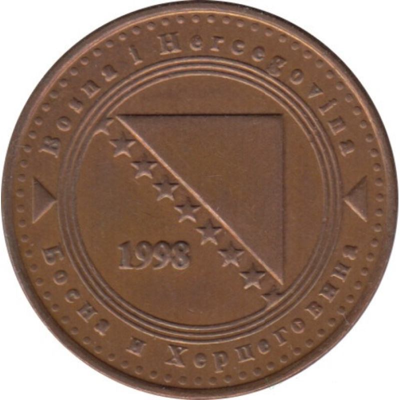Боснію-Герцеговина. 10 фенінгів 1998 рік. Боснію-Герцеговина. 10 фенінгів 1998 рік.