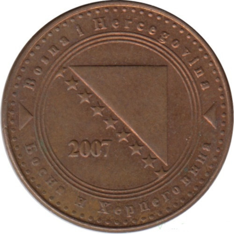 Боснію-Герцеговина. 10 фенінгів 2007 рік. Боснію-Герцеговина. 10 фенінгів 2007 рік.