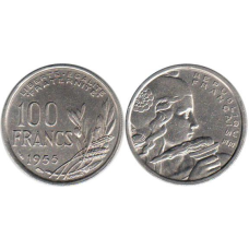 Франція 100ознавців (1954-1958 рік) мідно-нікелевий сплав
