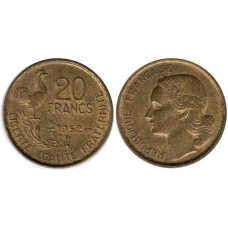 Франція 20 прототипів (1950-1953) алюмінієва бронза.