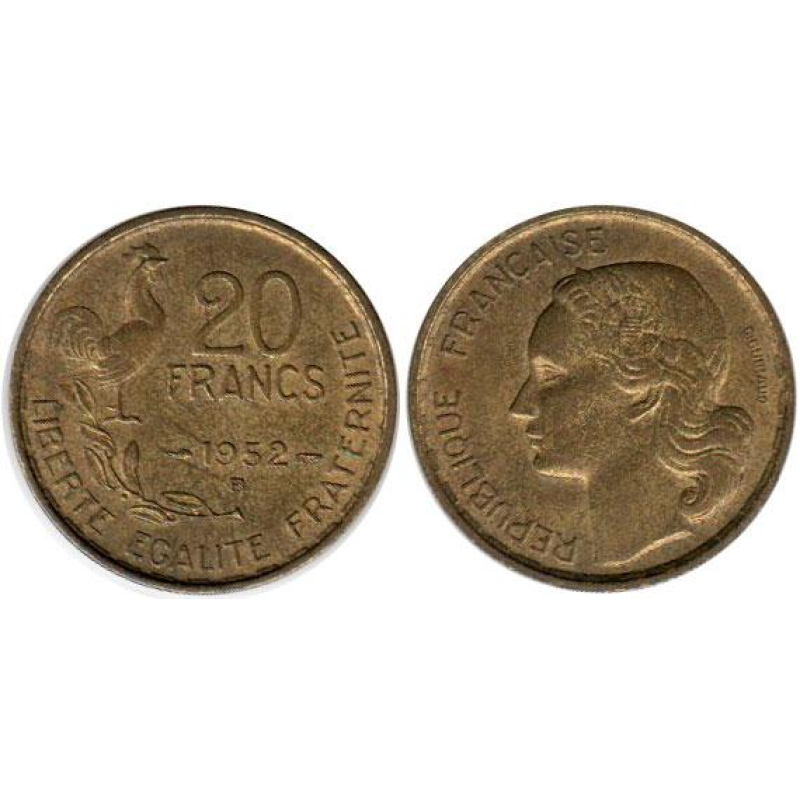 Франція 20 прототипів (1950-1953) алюмінієва бронза. Франція 20 прототипів (1950-1953) алюмінієва бронза.