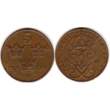 Швеція 5 ері 1968год (1)