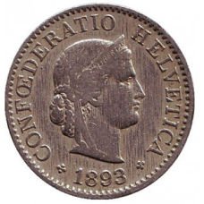 Швейцарія 1/2 франк 1920 року, Гельвеція, срібло