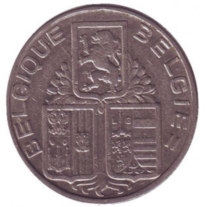 Монета 5 франков. 1938 год, Бельгия. (Belgique-Belgie) Монета 5 франков. 1938 год, Бельгия. (Belgique-Belgie)