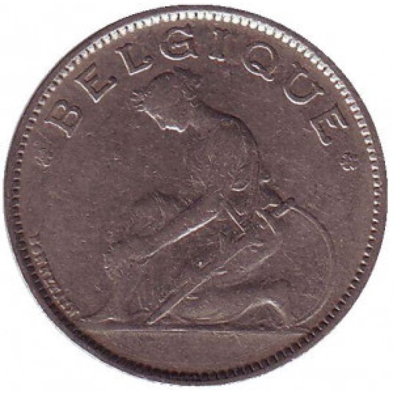 1 франк. 1922 - 1934 год, Бельгия. (Belgique)