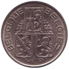 1 франк. 1939 год, Бельгия. (Belgique-Belgie)