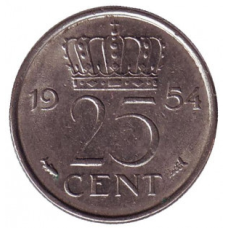 Нідерландські Антіли 25 центів 1990 рік