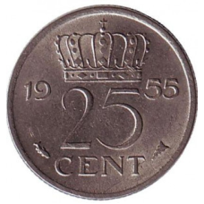 Нідерландські Антіли 25 центів 1990 рік