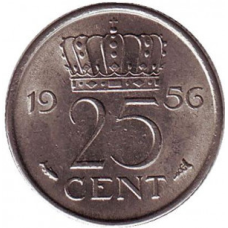 Нідерландські Антіли 25 центів 1990 рік