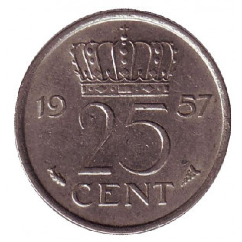 Нідерландські Антіли 25 центів 1990 рік