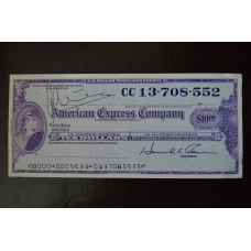 Чек Америкен експрес 10 $ СС 13.708.552 (ЧК-1)