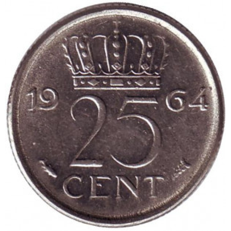Нідерландські Антіли 25 центів 1990 рік