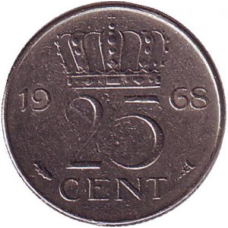 Нідерландські Антіли 25 центів 1990 рік
