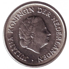 Монета 25 млн. 1971 рік, Нідерланди.