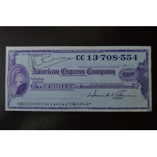 Чек Америкен експрес 10 $ СС 13.708.554 (ЧК-1)