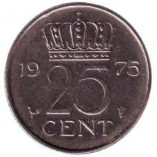 Нідерландські Антіли 25 центів 1990 рік