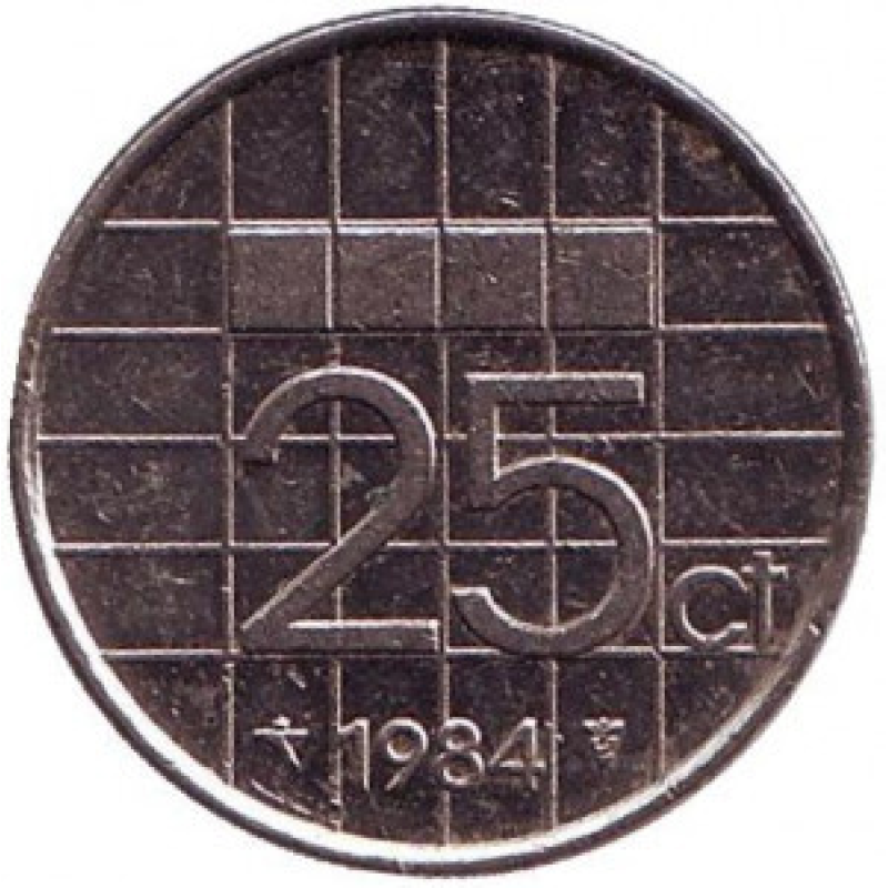 Нідерландські Антіли 25 центів 1990 рік