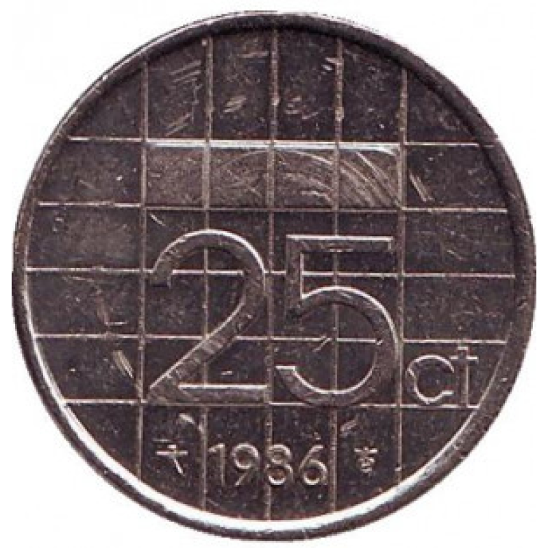 Нідерландські Антіли 25 центів 1990 рік