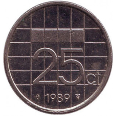Нідерландські Антіли 25 центів 1990 рік
