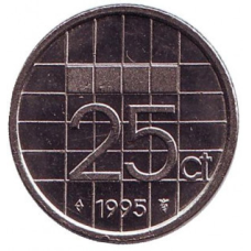 Нідерландські Антіли 25 центів 1990 рік