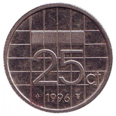 Нідерландські Антіли 25 центів 1990 рік