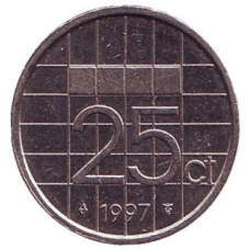 Нідерландські Антіли 25 центів 1990 рік