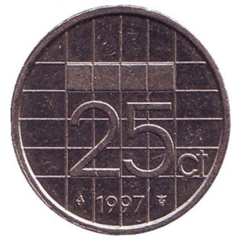 Нідерландські Антіли 25 центів 1990 рік