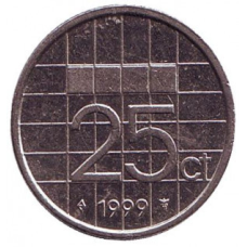 Нідерландські Антіли 25 центів 1990 рік