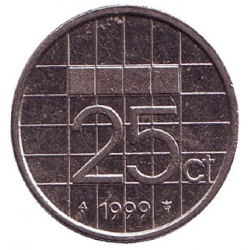 Нідерландські Антіли 25 центів 1990 рік