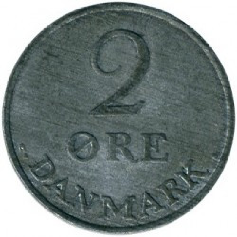 Монета 2-ре. 1948-1972 рік, Данія. (В)