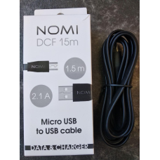 Дата кабель FLORENCE microUSB 1m 2A Black (FL-2110-KM)