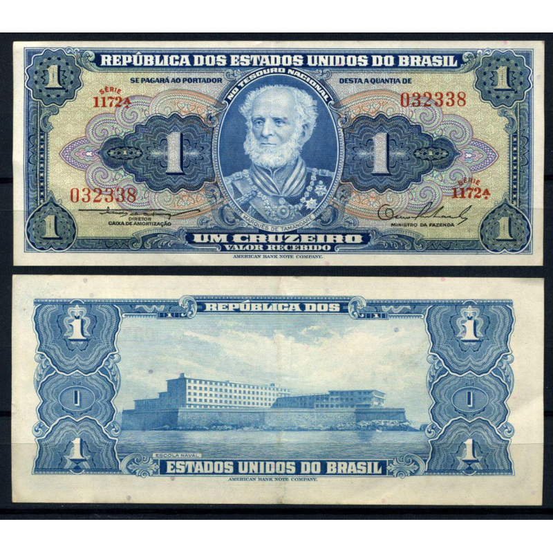 БРАЗИЛІЯ 1 крузейро 1954р. UNC!