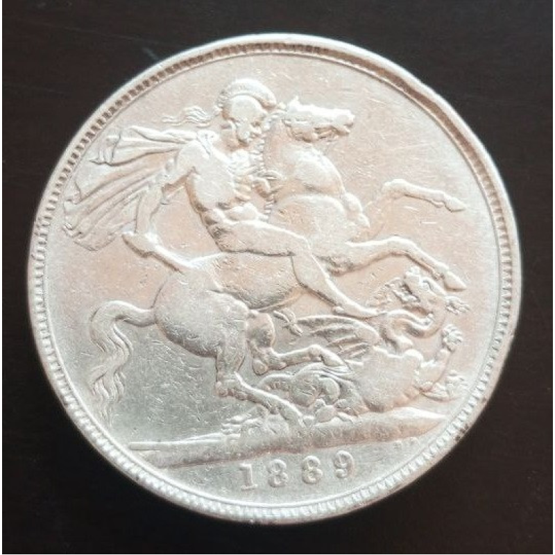 Великобританія, 1889, крона, срібло Великобританія, 1889, крона, срібло