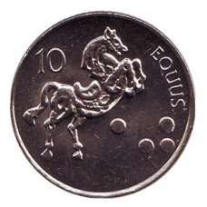 Кінь. Монета 10 толарів. 2004,02 рік, Словенія. (БЕ)