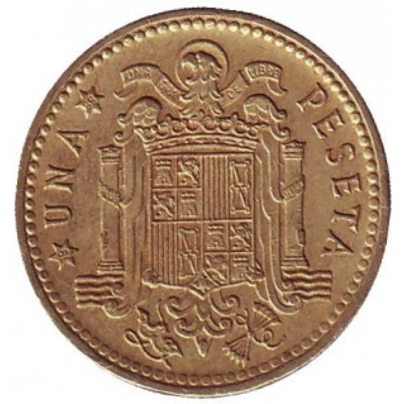 Монета 1 песета. 1963,66,75 рік, Іспанія.(Г) Монета 1 песета. 1963,66,75 рік, Іспанія.(Г)