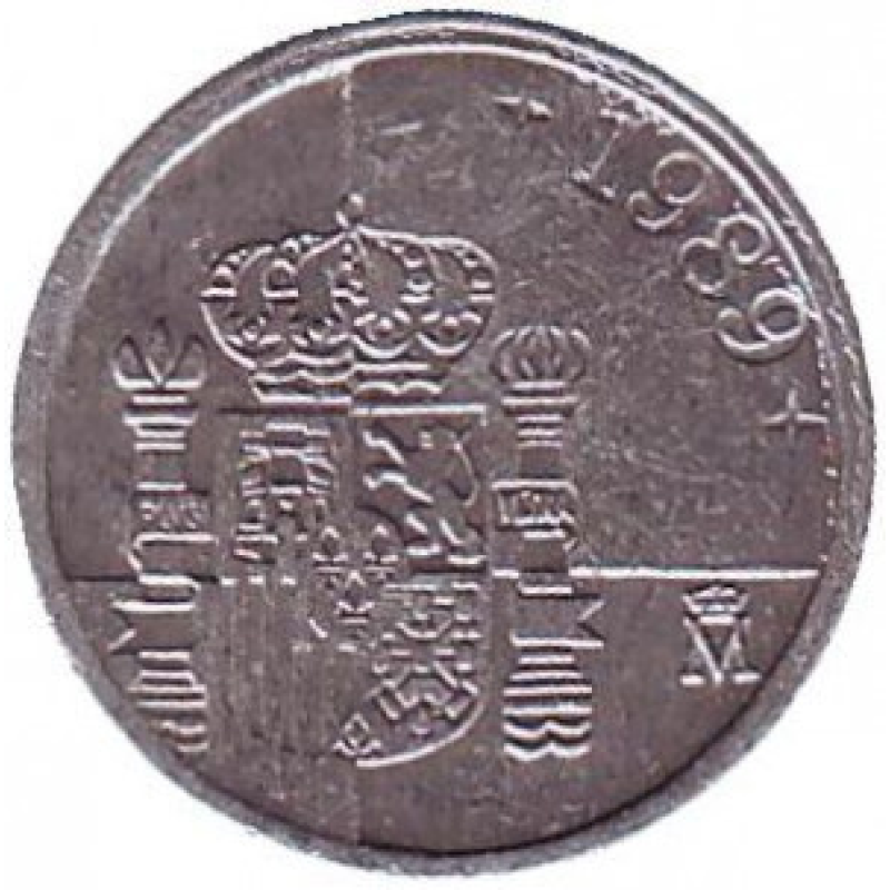 Монета 1 песета. 1989-2001 рік, Іспанія. (Новий тип)(Р) Монета 1 песета. 1989-2001 рік, Іспанія. (Новий тип)(Р)
