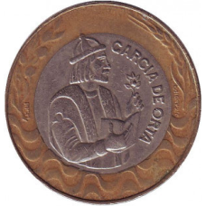 Гарсіа де Орта. Монета 200 ескудо. 1991 рік, Португалія..(Р)