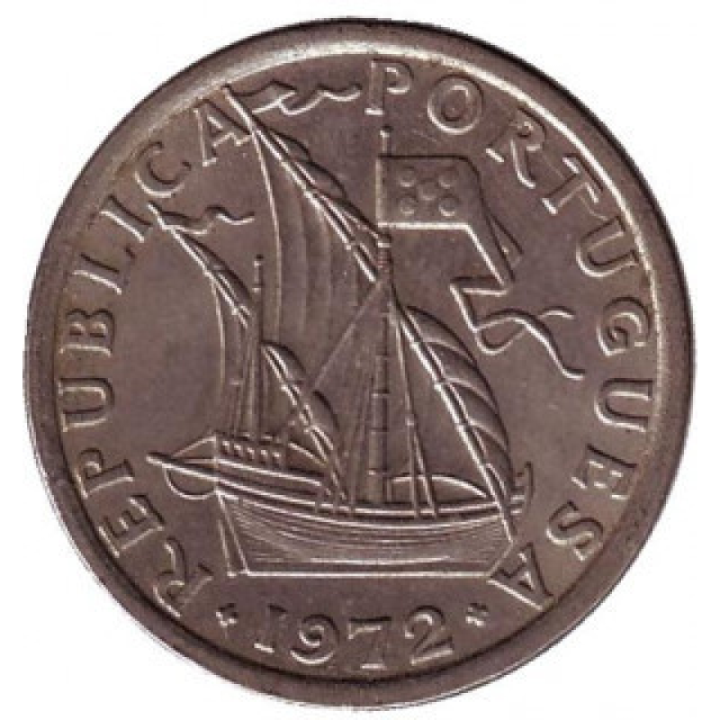 Монета 2,5 эскудо. 1963-85 год, Португалия.(Г) Монета 2,5 эскудо. 1963-85 год, Португалия.(Г)
