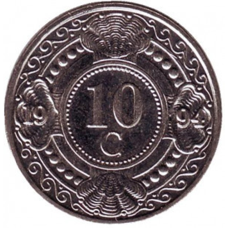 Квітка апельсинового дерева. Монета 10 центів, 1989,90,91,94 рік, Нідерландські Антильські острови. Квітка апельсинового дерева. Монета 10 центів, 1989,90,91,94 рік, Нідерландські Антильські острови.