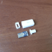 Штекер micro USB 5pin, під шнур, бакеліт, білий