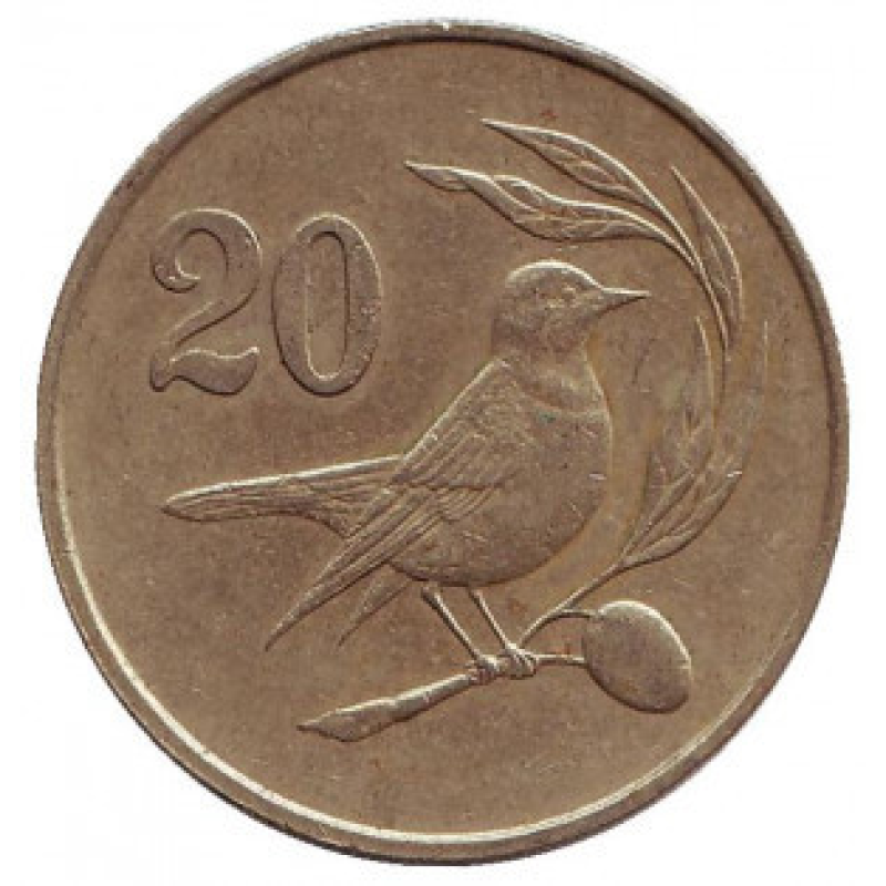 Птах. Монета 20 центів. 1983,85 рік. Кіпр.(Г) Птах. Монета 20 центів. 1983,85 рік. Кіпр.(Г)